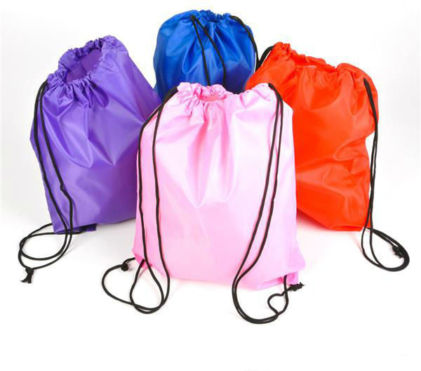 assorted-color-nylon-drawstring-bags