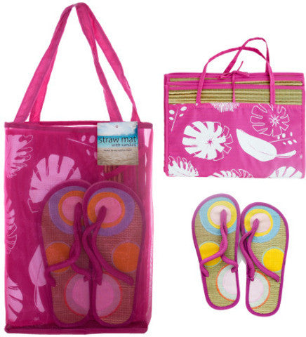 straw-mat-with-sandals-in-carry-bag