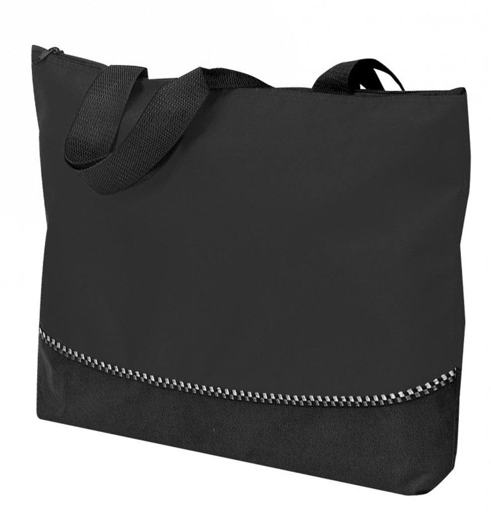 poly-tote-bag-with-zipper---black-(18"-w-x-13"-h-x-2-1/2"-d)