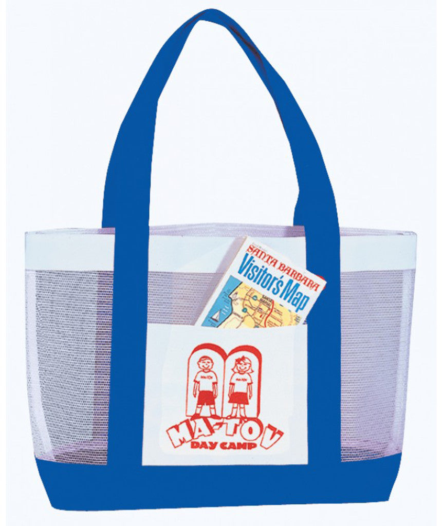 mesh-tote-bag---white-w/royal-(19"-w-x-12"-h-x-4-1/2"-d)