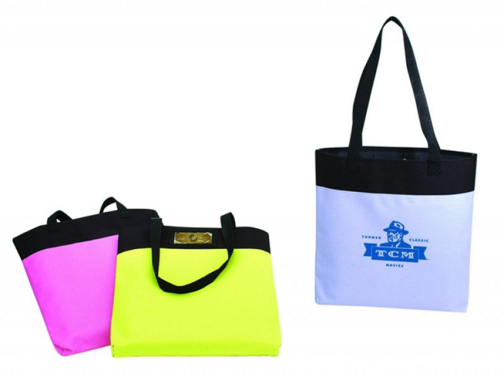 neon-tote-bag---lavender/black-(14"-w-x-15-1/2"-h-x-1-1/4"-d)