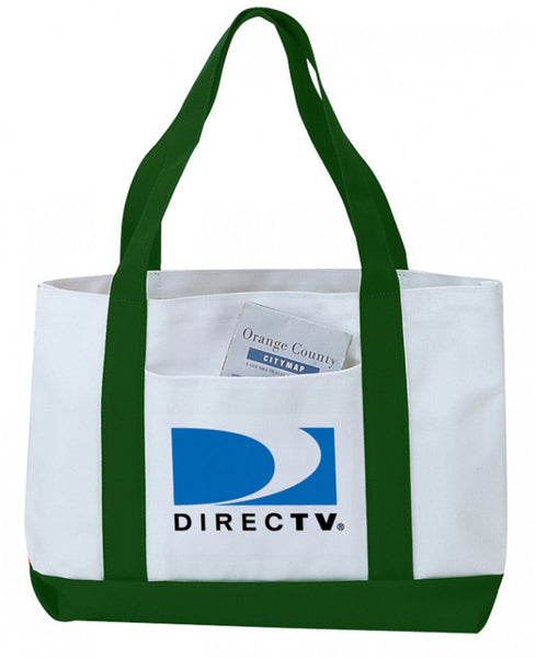 poly-tote-bag---forest-green-#bpc-(19"-w-x-12"-h-x-4-1/2"-d)
