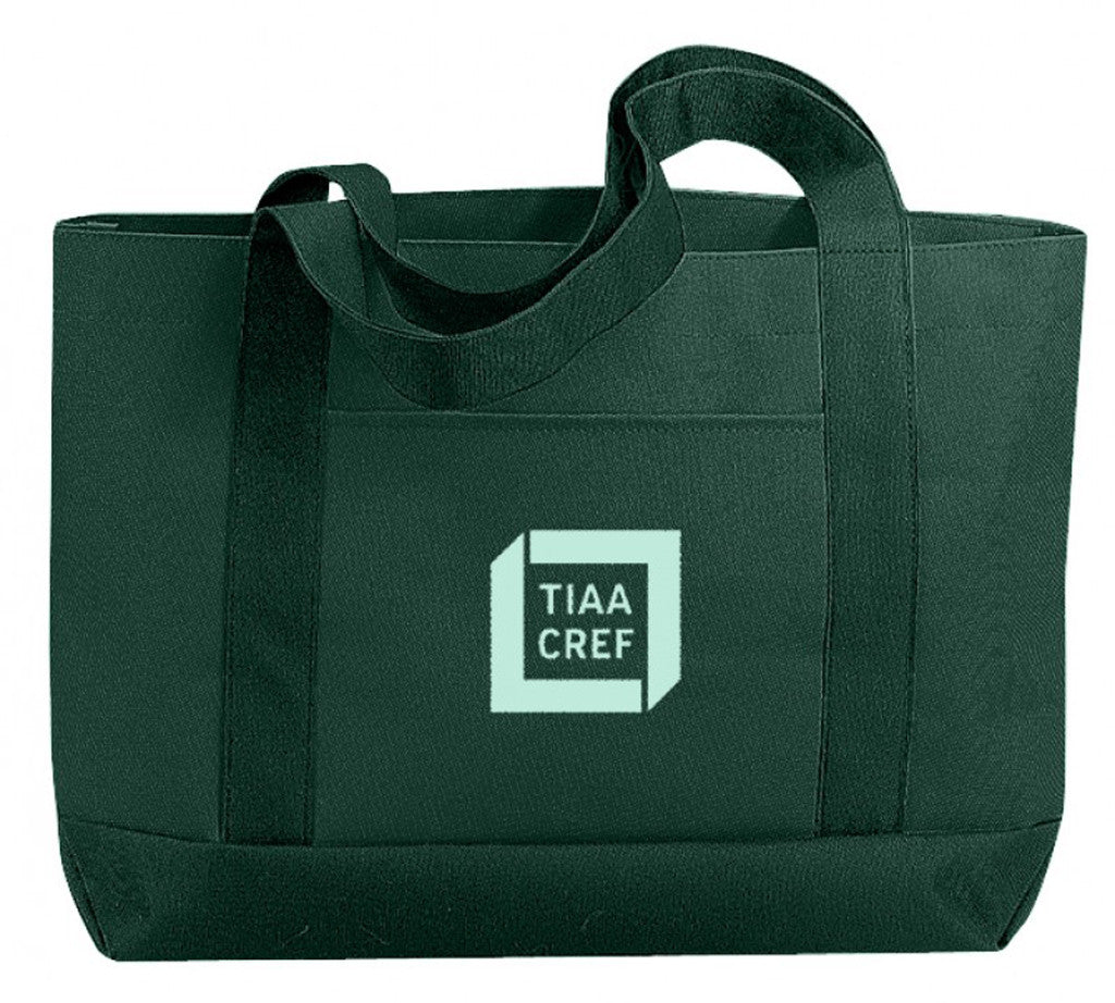 poly-tote-bag---forest-green-#bsc-(19"-w-x-12"-h-x-4-1/2"-d)