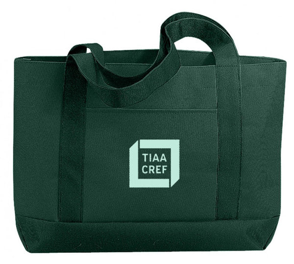 poly-tote-bag---forest-green-#bsc-(19"-w-x-12"-h-x-4-1/2"-d)