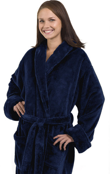 unisex-tahoe-fleece-bathrobe---navy-blue