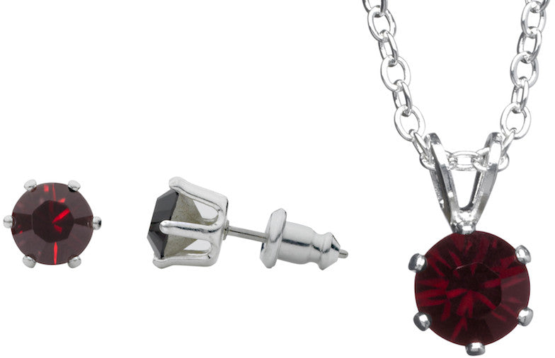 ruby-necklace-&-earring-set