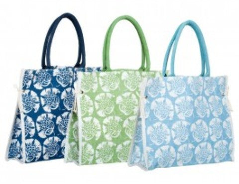 burlap-/-jute-flower-tote-bag