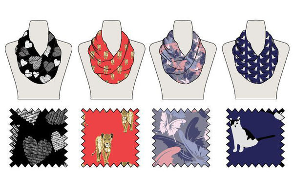 ladies-conversational-print-scarves