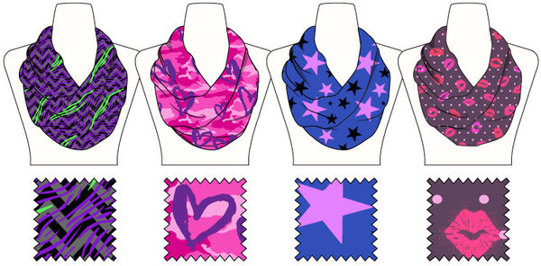 girls-funky--print-infinti-lite-weight-scarf