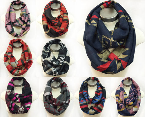infinity-circle-scarves-w/-geometric-pattern