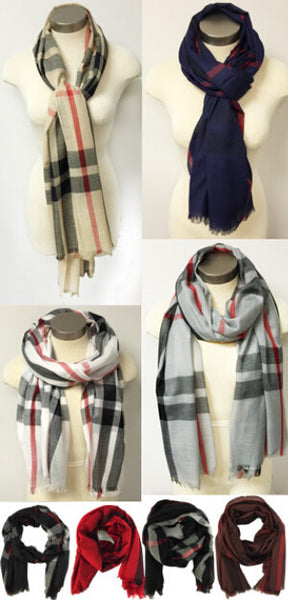 plaid-scarves-assorted-colors