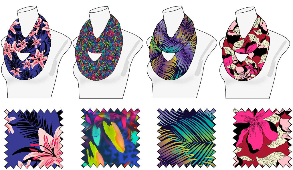 ladies-tropical-infinity-scarves