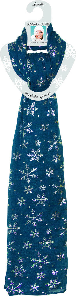blue-w/silver-snowflake-scarf