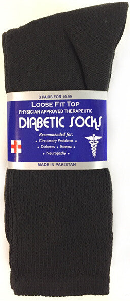 black-long-diabetic-socks-loose-fit-top