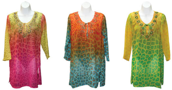 women's-fashion-tunic-style-cover-ups---leopard-prints---sizes-s-xl