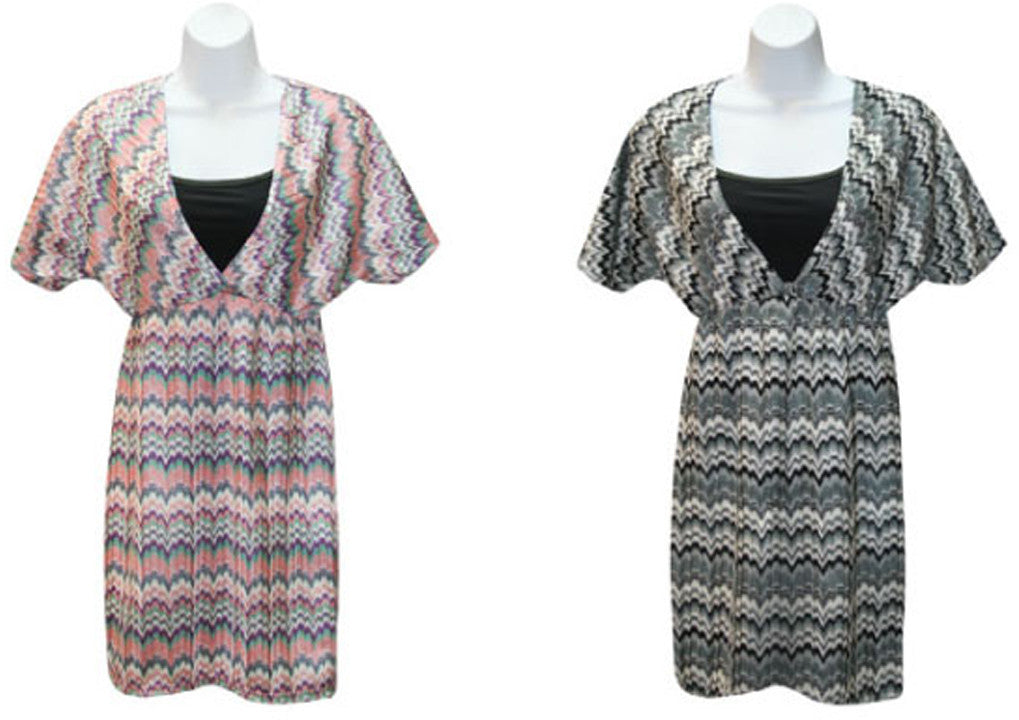 women's-fashion-empire-waist-cover-ups-/w-zig-zag-prints---sizes-s-xl