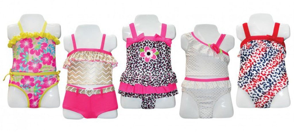infant-girl's-fashion-one-piece,-two-piece-and-tankini-swimsuits---sizes-12m-24m