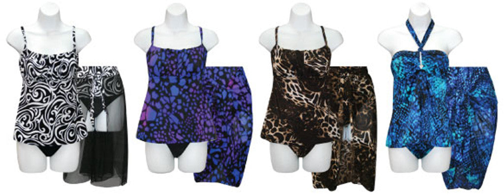 women's-missy-fashion-tankini-swimsuits-w/-matching-sarongs---sizes-s-xl