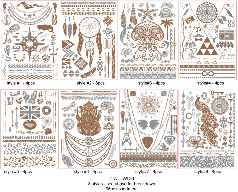 metallic-jewelry-body-tat