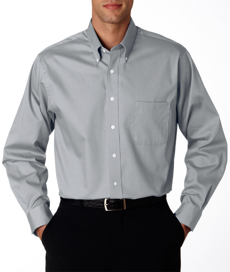 van-heusen-men's-long-sleeve-blended-pinpoint-oxford----french-grey-(s)