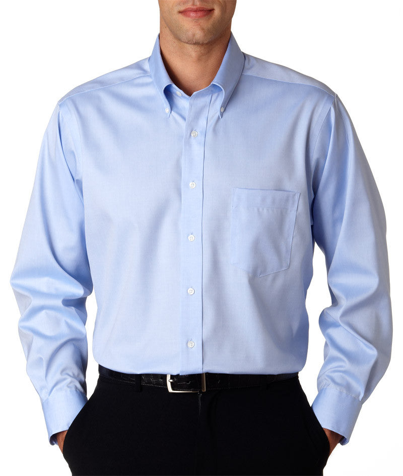 van-heusen-men's-long-sleeve-non-iron-pinpoint-oxford----blue-mist-(m)