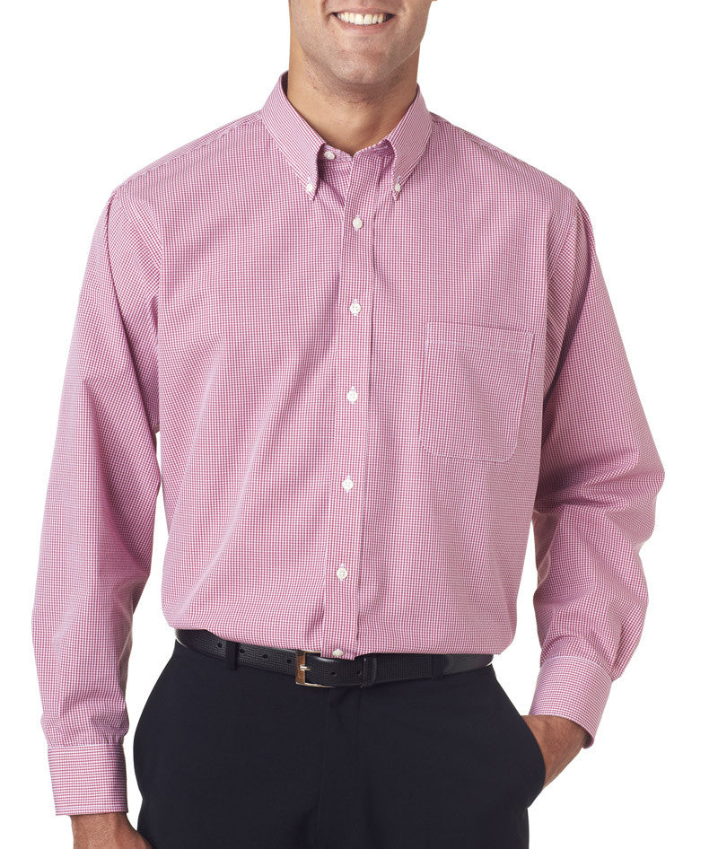 van-heusen-men's-long-sleeve-yard-dyed-gingham-check----red-henna-(3xl)