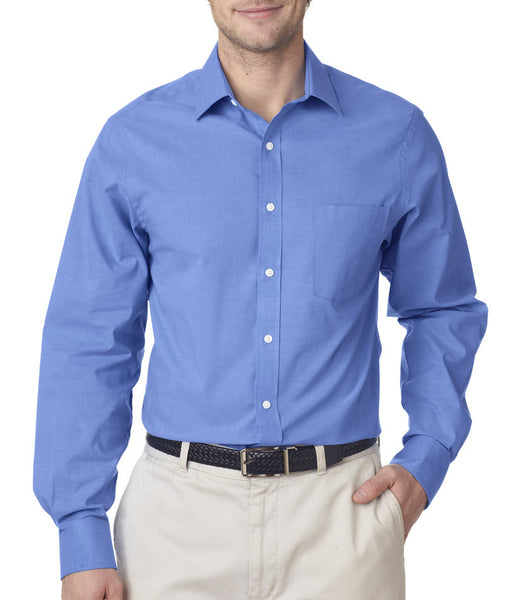 van-heusen-men's-long-sleeve-stretch-pinpoint-oxford----deep-blue-(2xl)