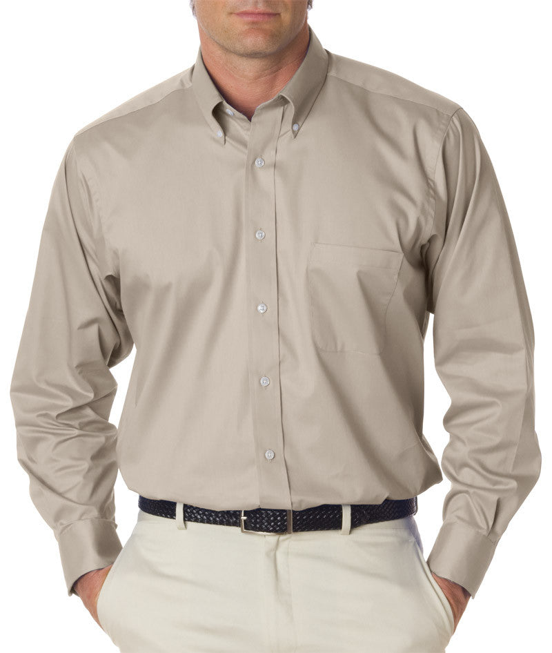 van-heusen-men's-long-sleeve-dress-twill----khaki-(xl)