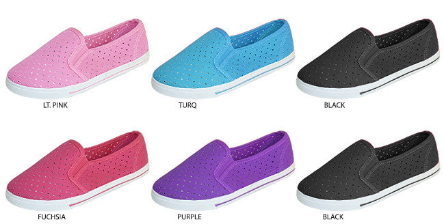 girls-canvas-slip-on-sneakers-with-perforations
