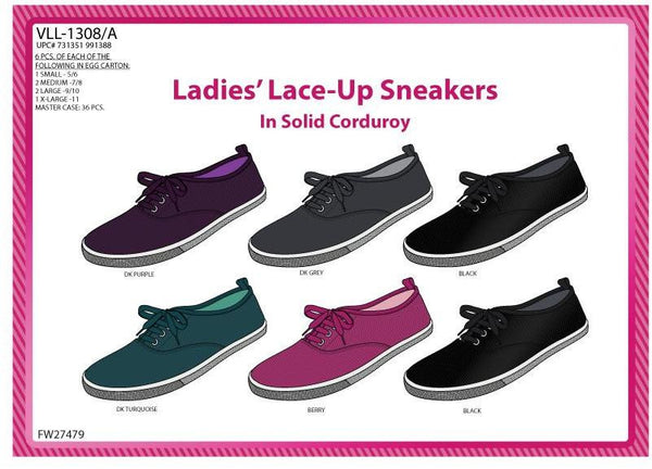 ladies'-corduroy-lace-up-sneakers