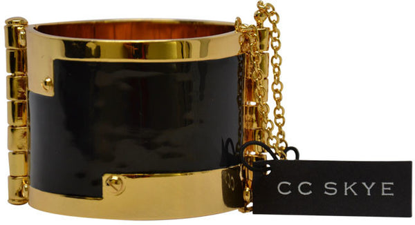 cc-skye---enamel-hinge-cuff-in-black-(1-pc)