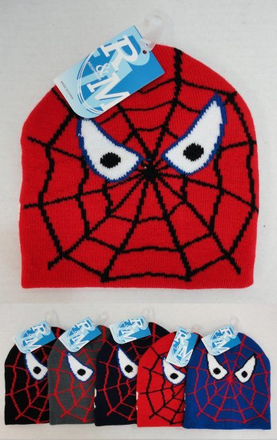 kids-winter-beanie-hat-w/spider