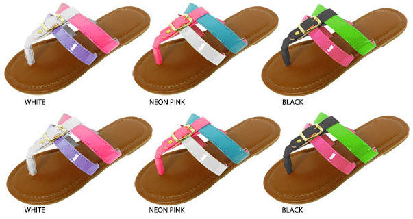 girls-multi-patent-sandals-with-buckle-and-studs-embellishment