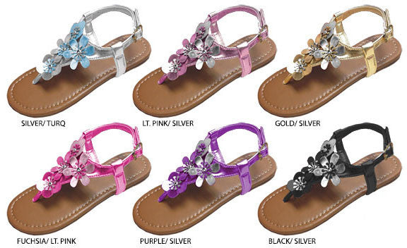 girls-metallic-flower-sandals