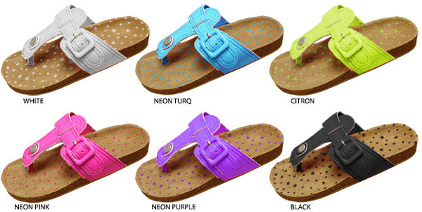 girls-thing-footbed-sandals-with-matching-buckle-&-printed-stars-on-footbed