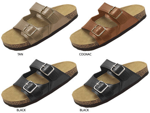ladies-footbed-sandal-with-pu-2-strap-upper
